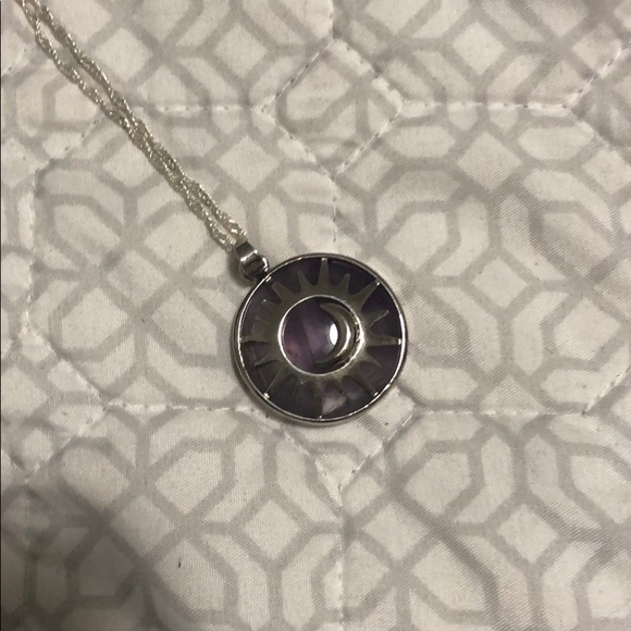 Purple pendant necklace - Picture 2 of 4
